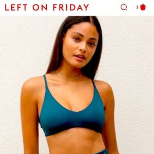 Deep End teal Sunday top